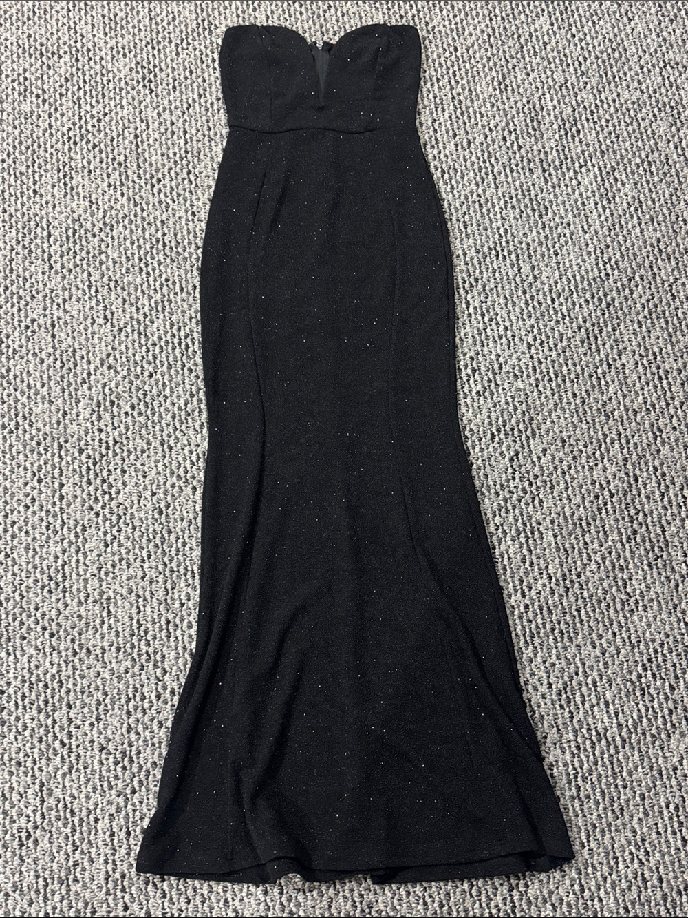 Strapless Black Sparkle dress